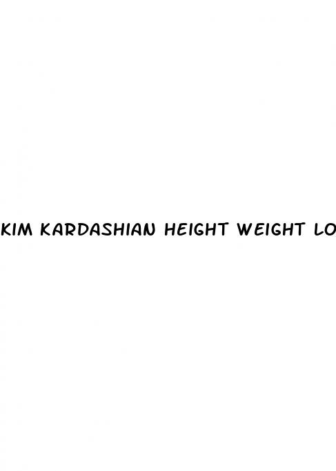 kim kardashian height weight loss