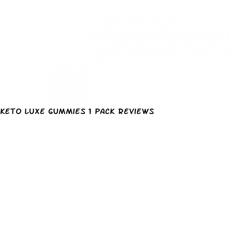 keto luxe gummies 1 pack reviews