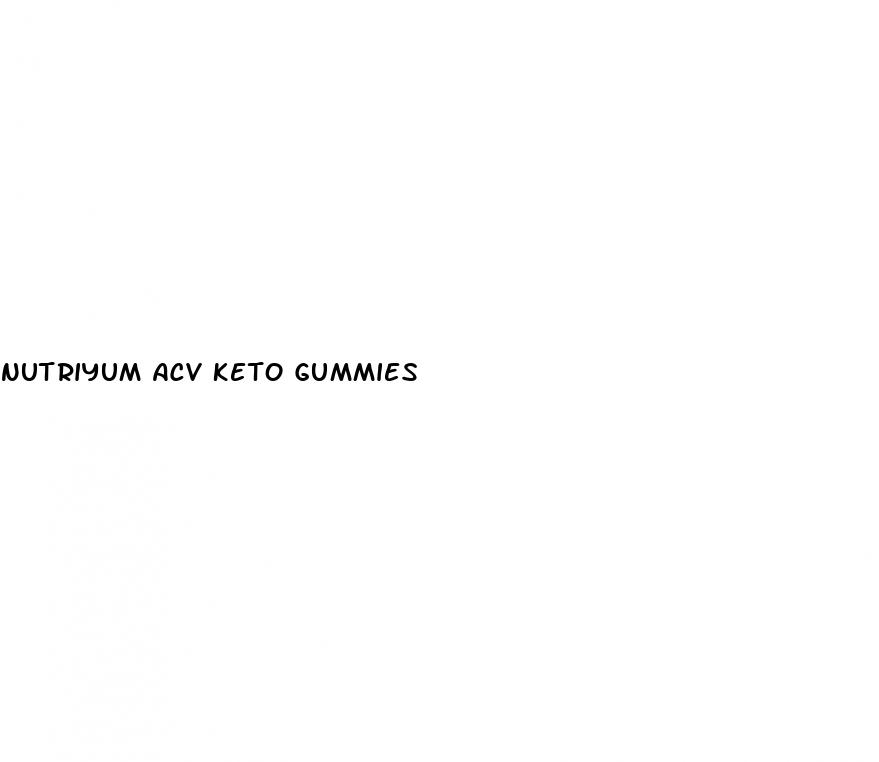 nutriyum acv keto gummies