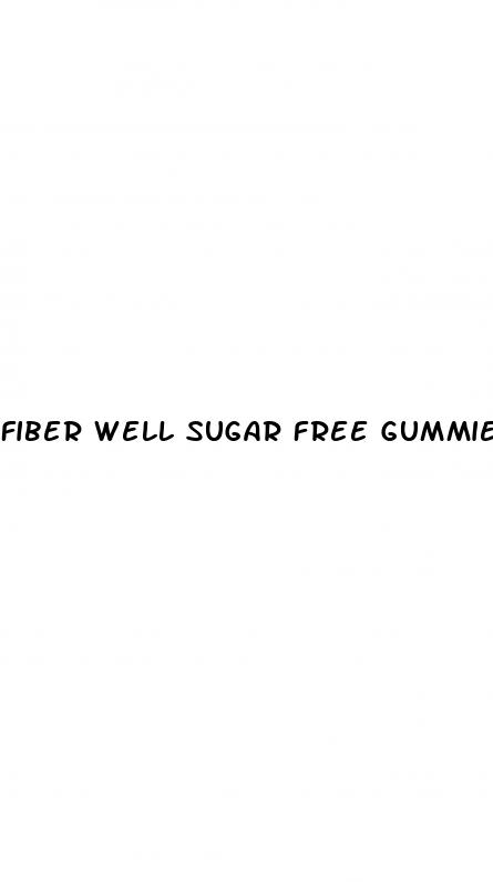 fiber well sugar free gummies keto
