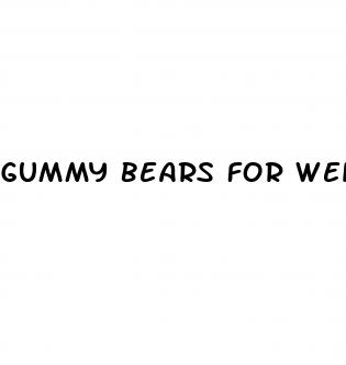 gummy bears for weight loss