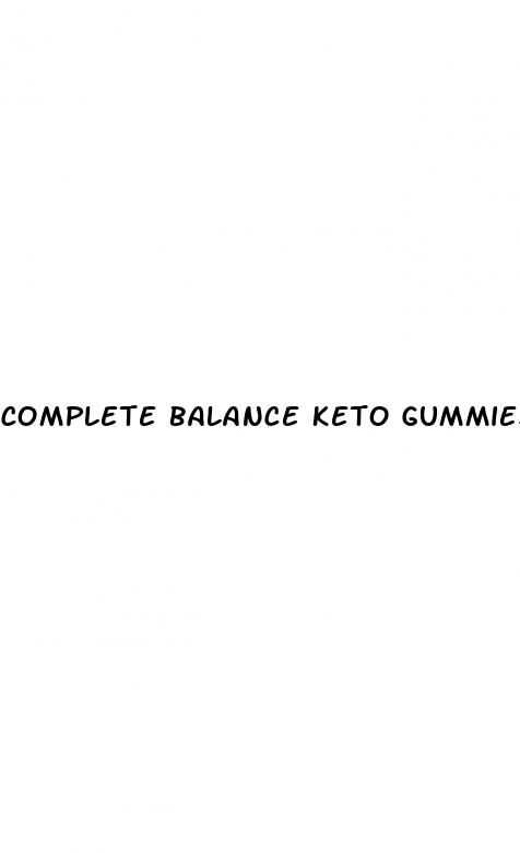 complete balance keto gummies