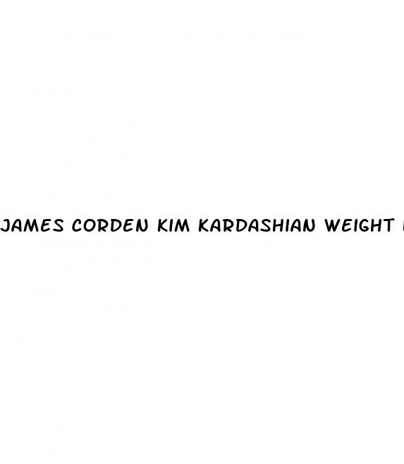 james corden kim kardashian weight loss