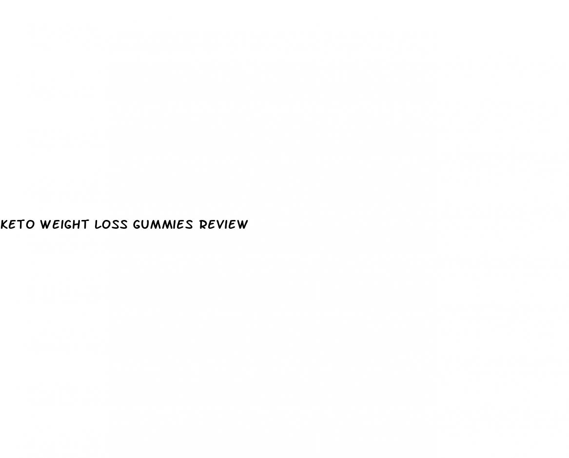 keto weight loss gummies review