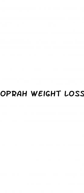 oprah weight loss method