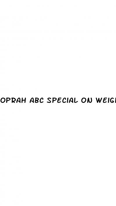 oprah abc special on weight loss