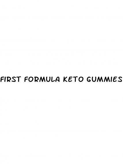 first formula keto gummies ingredients