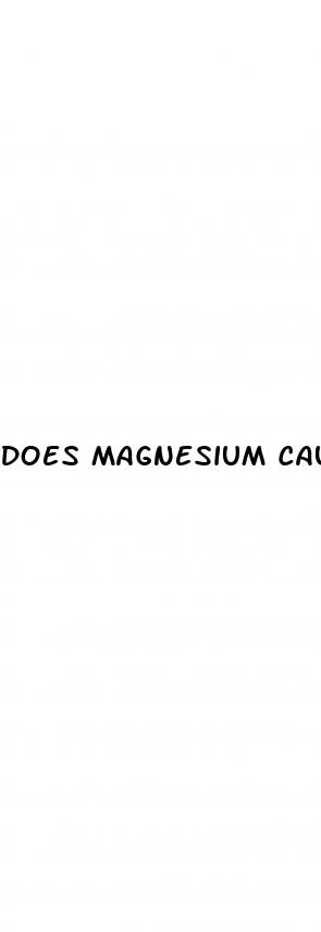 does magnesium cause erectile dysfunction