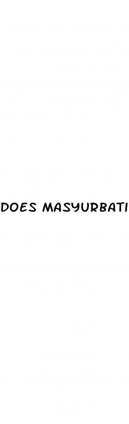 does masyurbating have anything to do eith erectile dysfunction