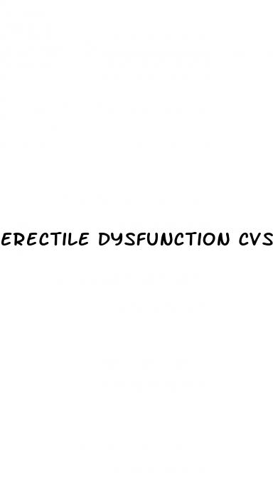 erectile dysfunction cvs