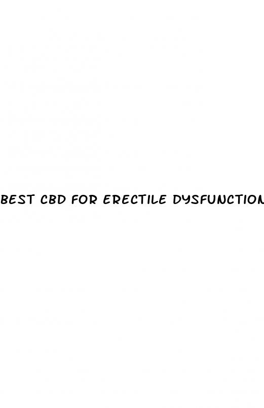 best cbd for erectile dysfunction