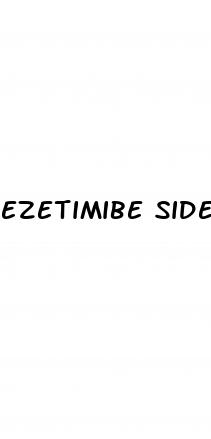 ezetimibe side effects erectile dysfunction