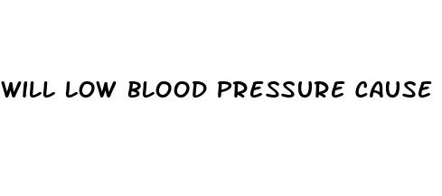 will low blood pressure cause erectile dysfunction
