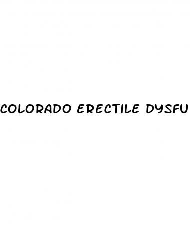 colorado erectile dysfunction prescription