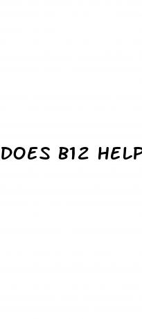 does b12 help erectile dysfunction
