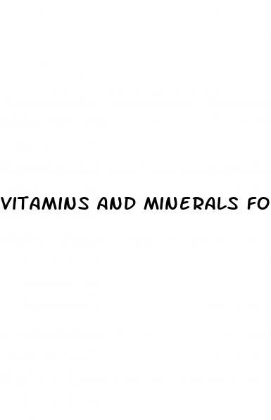 vitamins and minerals for male enhancement