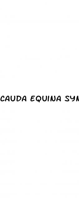 cauda equina syndrome erectile dysfunction