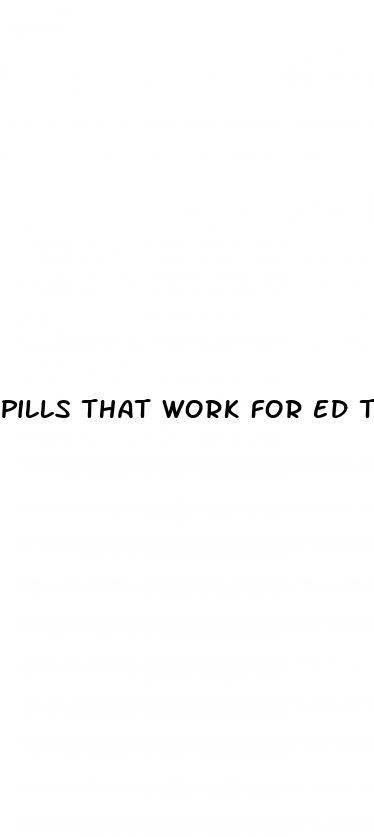 pills that work for ed that are over the counter
