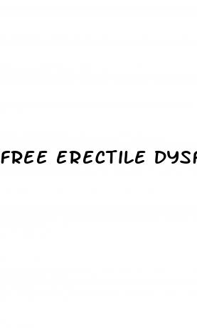 free erectile dysfunction medication