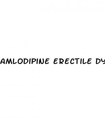 amlodipine erectile dysfunction forum