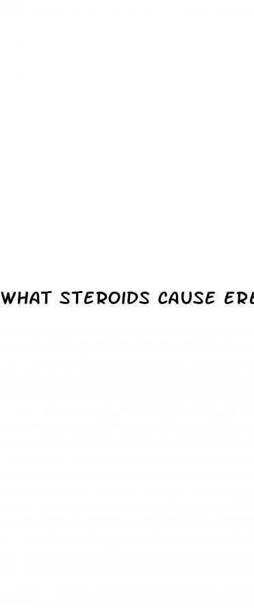 what steroids cause erectile dysfunction