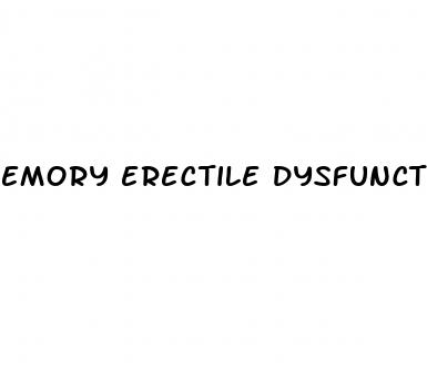 emory erectile dysfunction