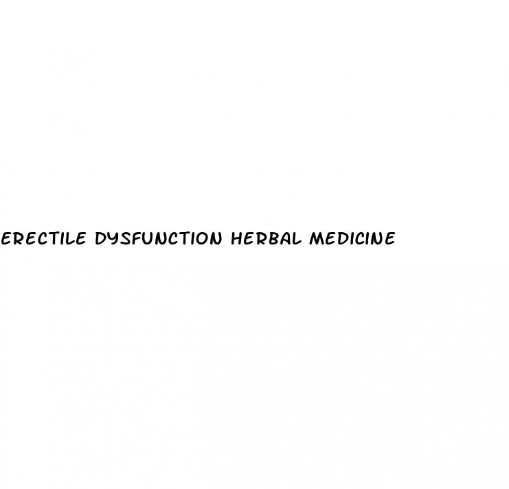 erectile dysfunction herbal medicine