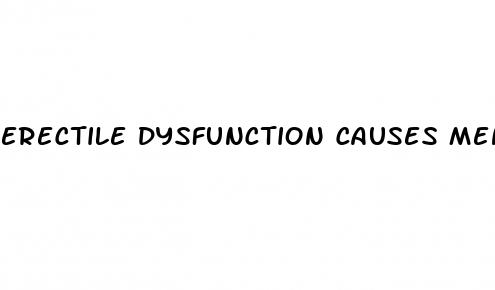 erectile dysfunction causes mental