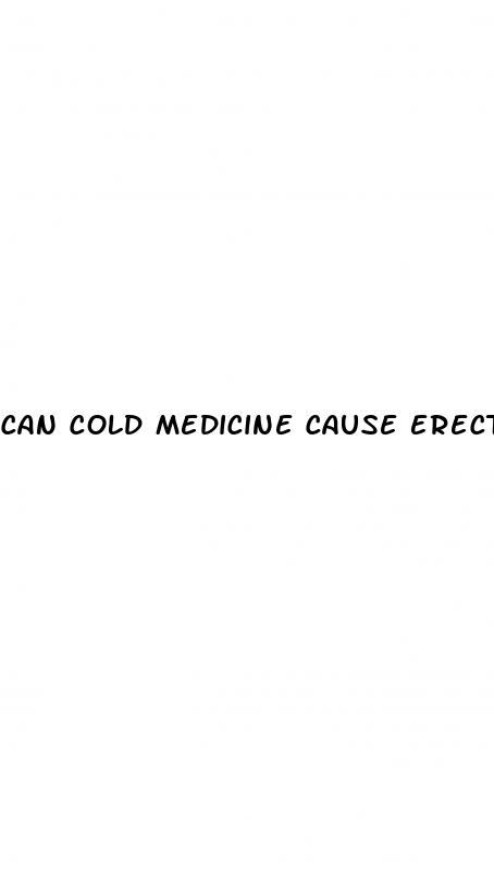can cold medicine cause erectile dysfunction