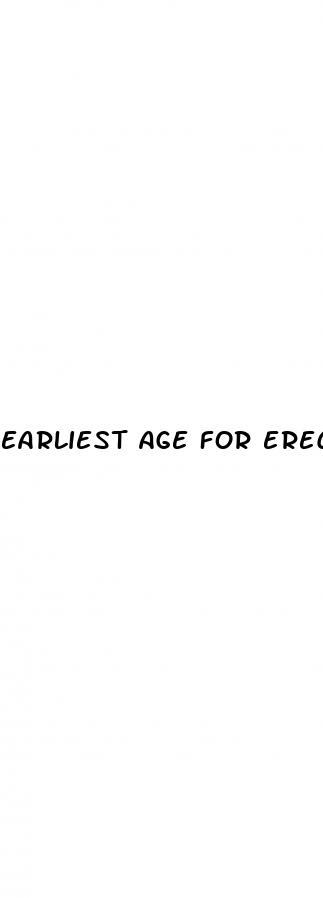 earliest age for erectile dysfunction