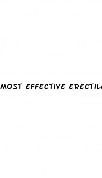 most effective erectile dysfunction pills