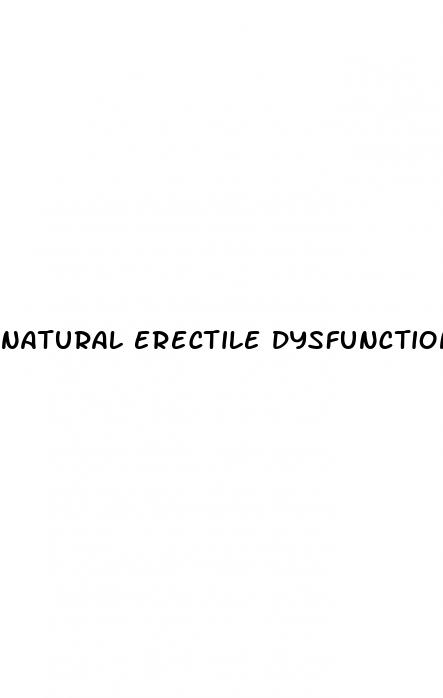 natural erectile dysfunction means