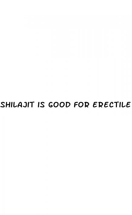 shilajit is good for erectile dysfunction