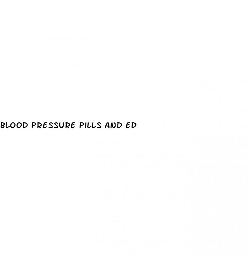 blood pressure pills and ed