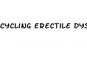 cycling erectile dysfunction reddit