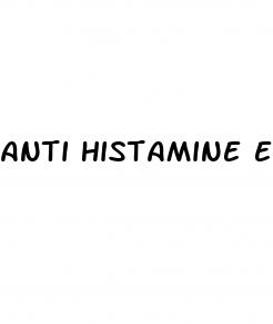 anti histamine erectile dysfunction