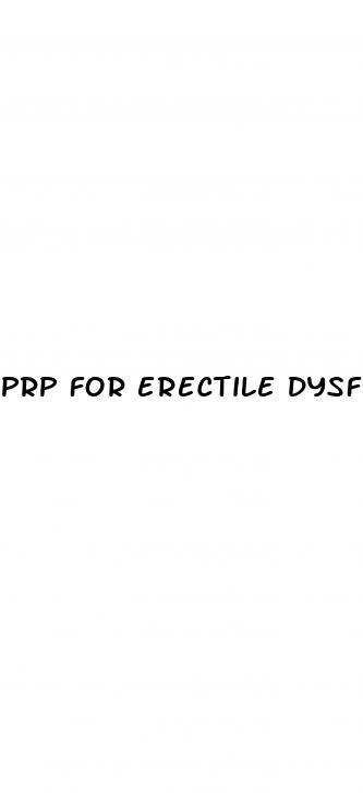 prp for erectile dysfunction cost