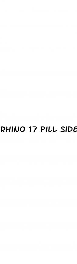 rhino 17 pill side effects