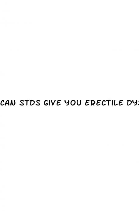 can stds give you erectile dysfunction