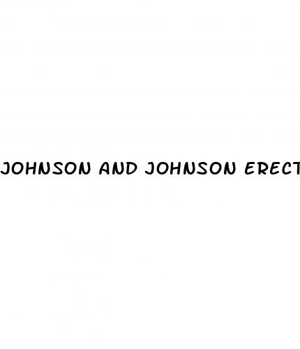 johnson and johnson erectile dysfunction