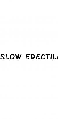 slow erectile dysfunction
