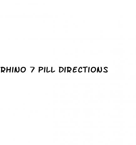 rhino 7 pill directions