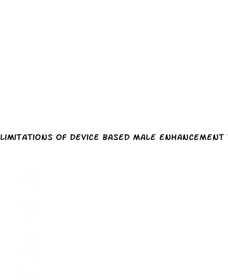 limitations of device based male enhancement training