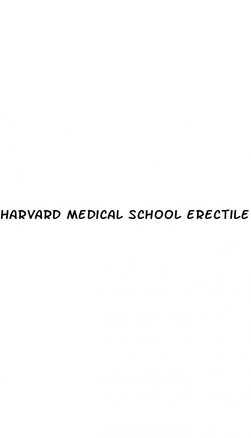 harvard medical school erectile dysfunction pdf