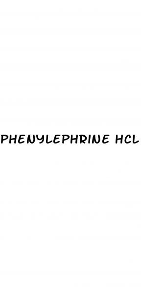 phenylephrine hcl erectile dysfunction