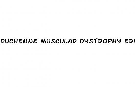 duchenne muscular dystrophy erectile dysfunction