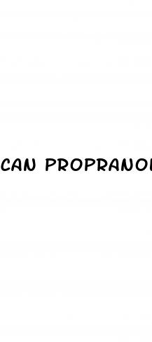 can propranolol help erectile dysfunction
