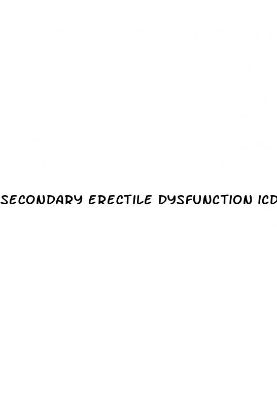 secondary erectile dysfunction icd 10