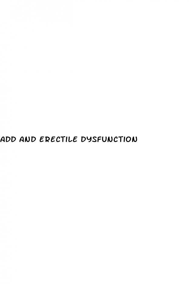 add and erectile dysfunction