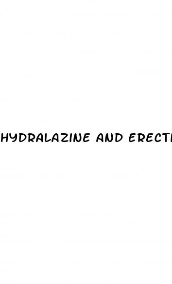 hydralazine and erectile dysfunction